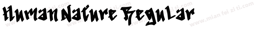 Human Nature Regular字体转换